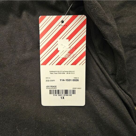 North Pole Joy and Peace PJ Set Size 1X - Picture 8 of 16